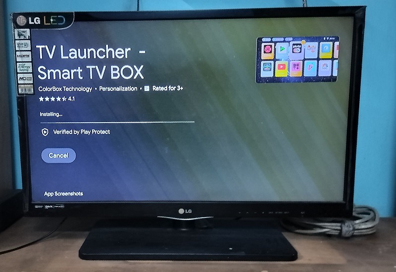 TV Launcher Smart TV box app on Android TV.