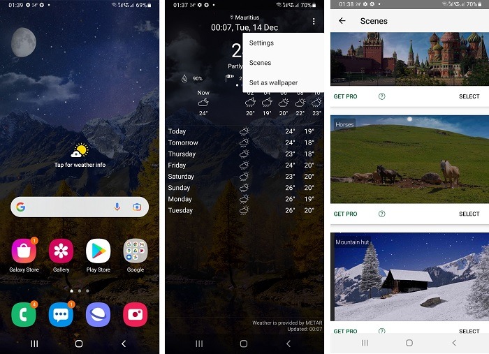 Android Weather Wallpaper By Bastion7 Screens