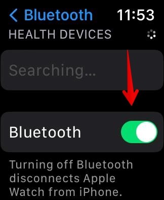 Apple Watch Bluetooth Enable