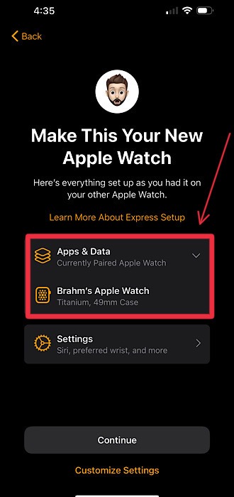 Apple Watch Iphone Back Up