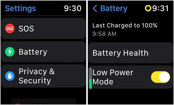 Apple Watch Low Battery