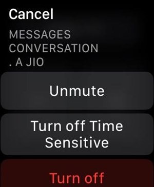 Apple Watch Notification Unmute