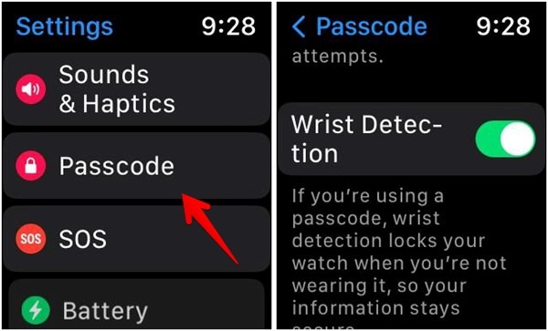 Apple Watch Wrist Detection