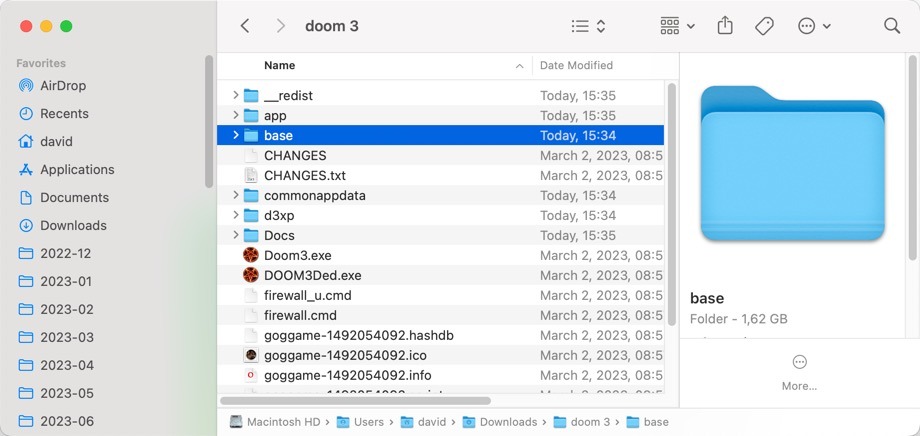Base Folder Doom 3