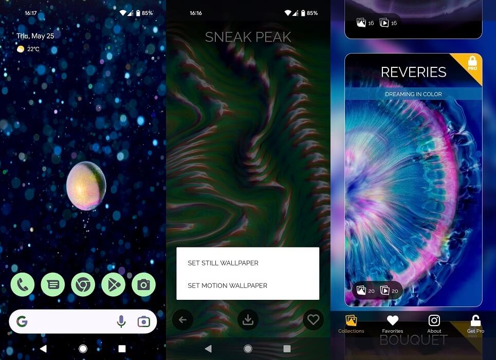 Chroma Galaxy Live app overview.