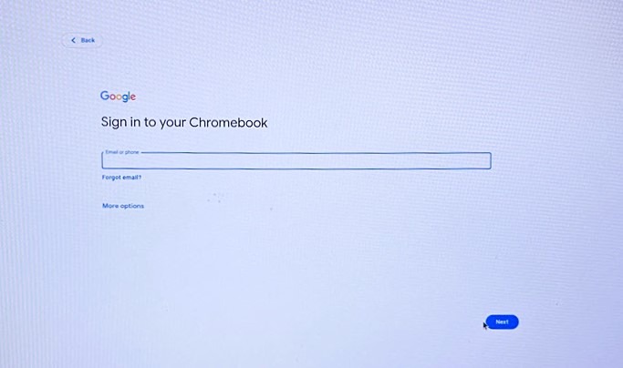 Chrome Os Flex Signing In Google Account