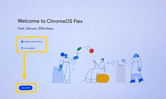 Chrome Os Flex Welcome Screen