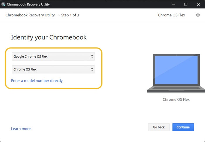 Chrome Recovery Utility Chrome Ox Flex