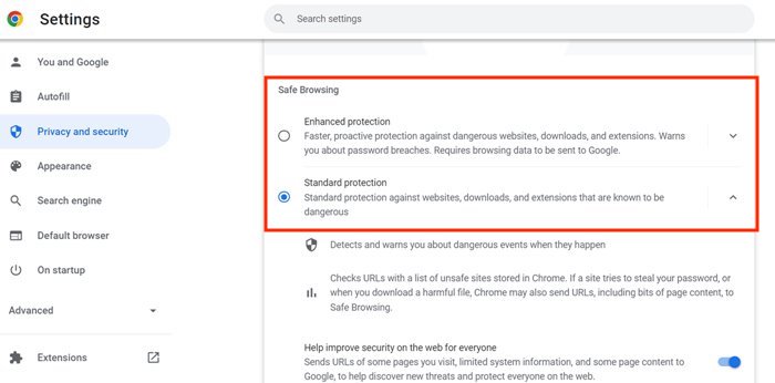 Chromebook Chrome Secure Browsing 1