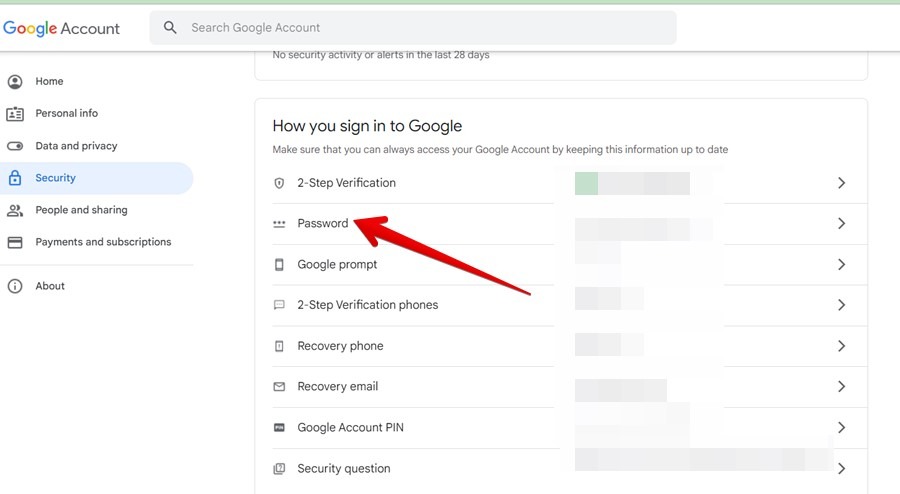 Chromebook Google Account Password