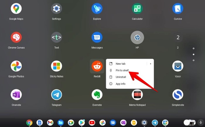 Chromebook Pin Apps