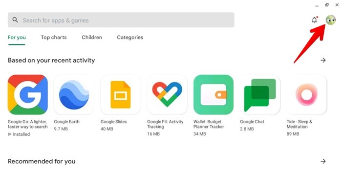 Chromebook Play Store Profile
