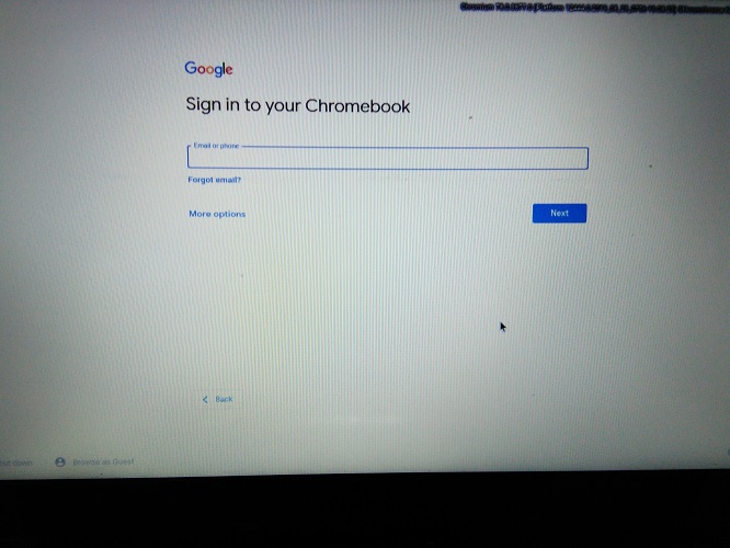 Chromiumos With Chromx Signing In To Chromebook