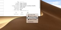 Creating and Using Quick Actions in macOS Mojave