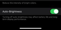 How to Disable Auto Brightness in iOS