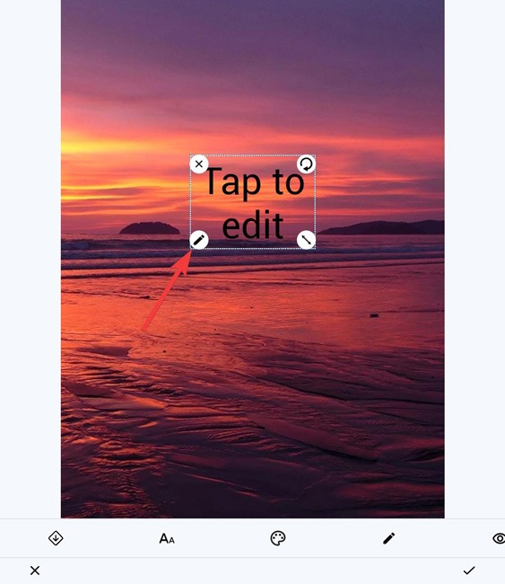 Editing The Text On The Watermark App