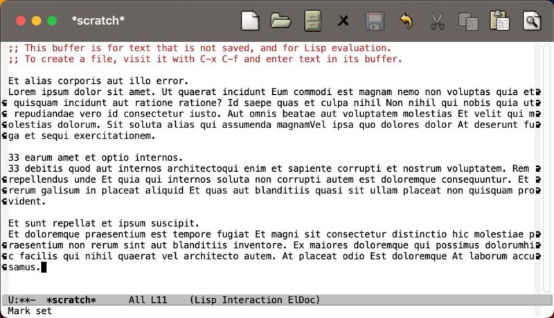 Emacs Text Editor