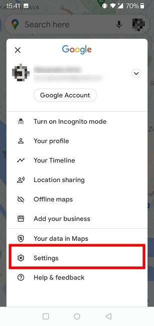 Enable Speed Limit Google Maps Mobile Settings