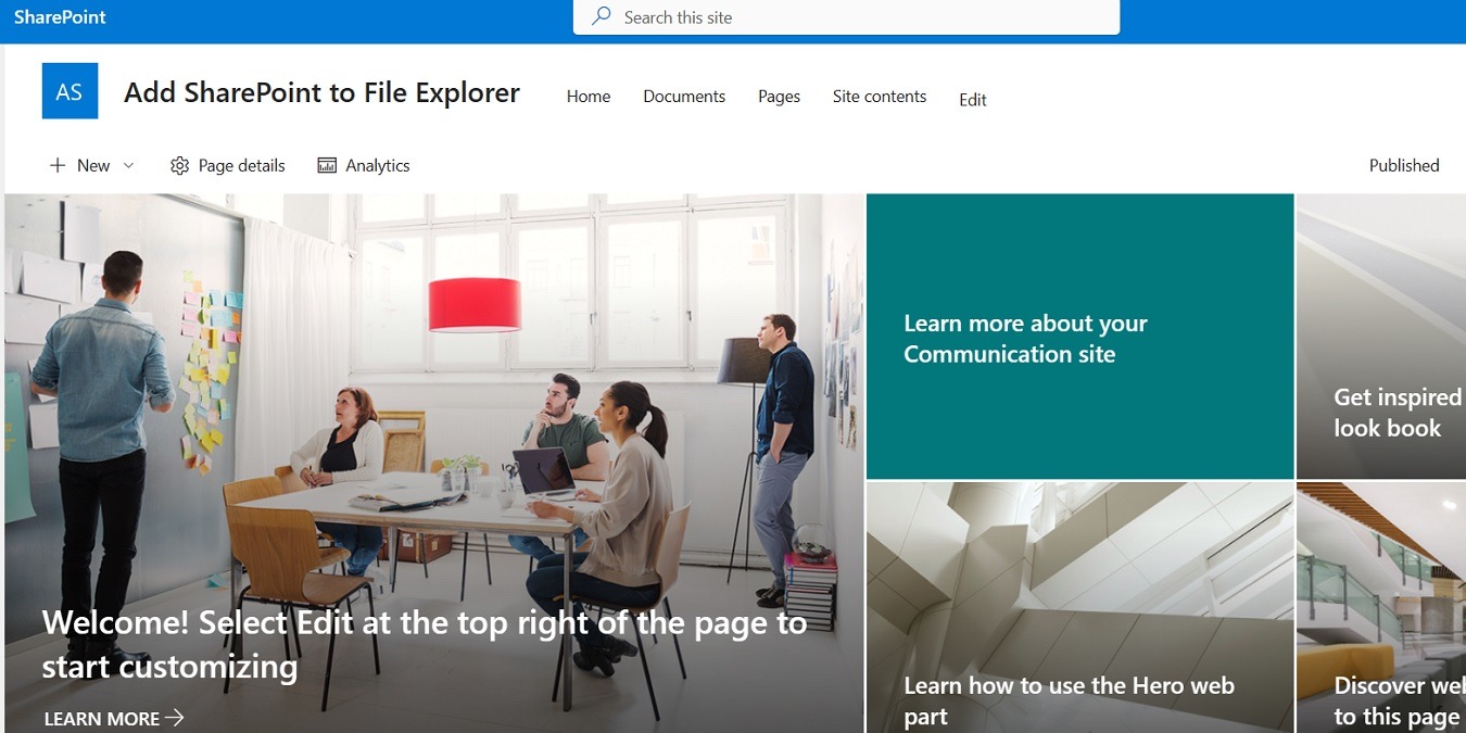 Featured image that depicts how to add SharePoint to File Explorer in Windows.