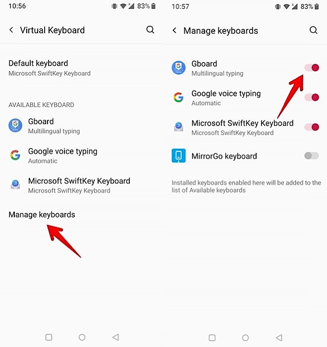 Gboard Not Working Android Manage Keyboards