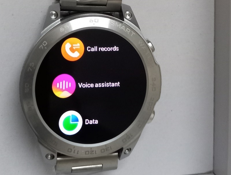 Open Voice Assistant option in Android smartwatch.