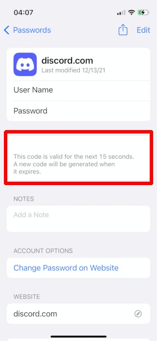 Ios Settings Passwords Login Code