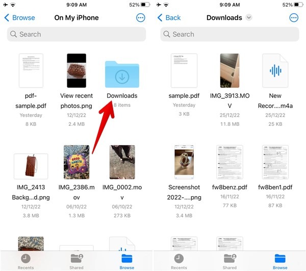 Iphone Files App On My Iphone Downloads Folder