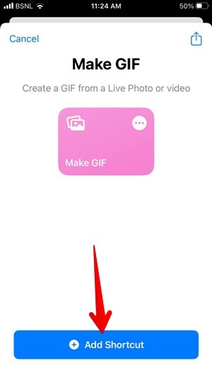 Iphone Live Photo Gif Shortcut Install