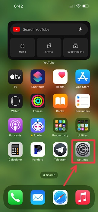 Iphone Settings App