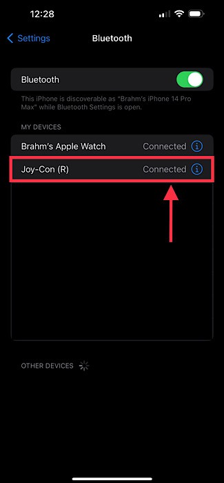 Joy Con Connected Iphone