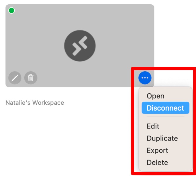 Mac Microsoft Remote Desktop App List Disconnect