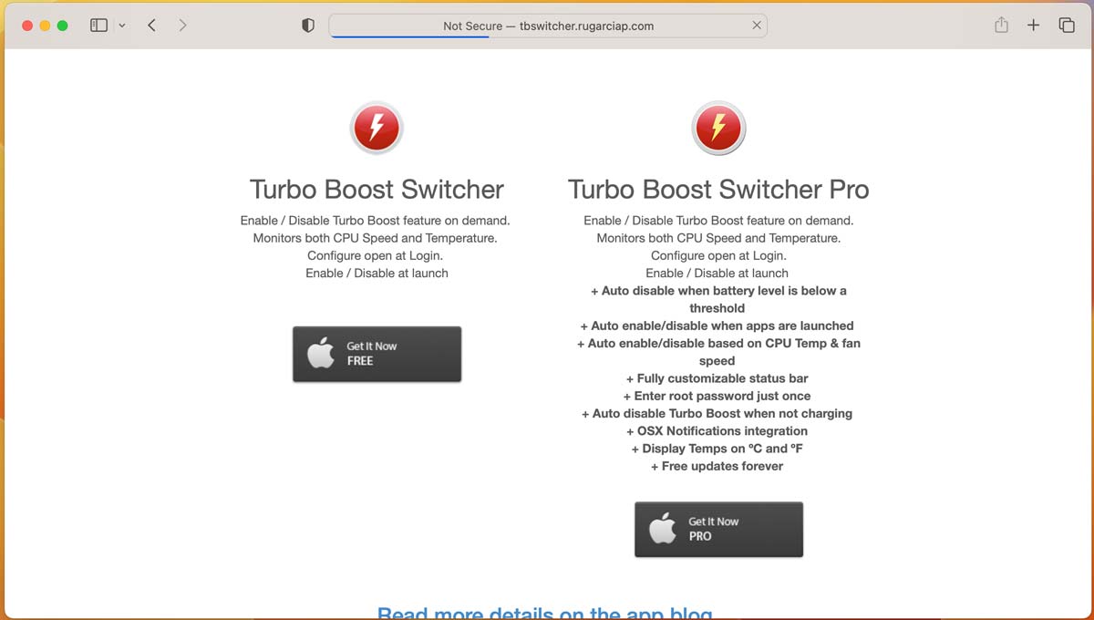Mac Turbo Downloading Turbo Boost Switcher