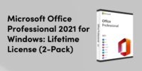 Save $20 on Microsoft Office Professional 2021 for Windows (2-Pack)