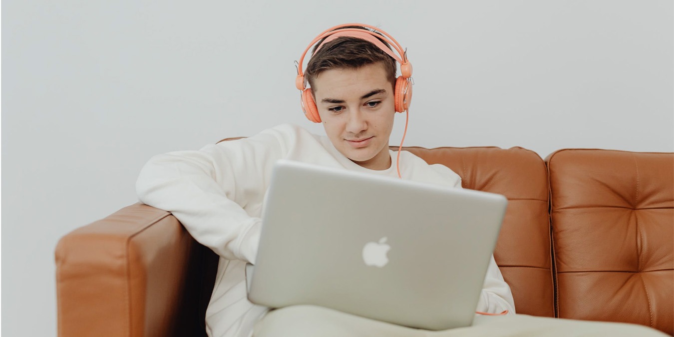 Guy Listening to Apple Music