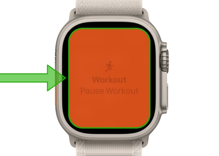 Pause Workout Action Button Ultra