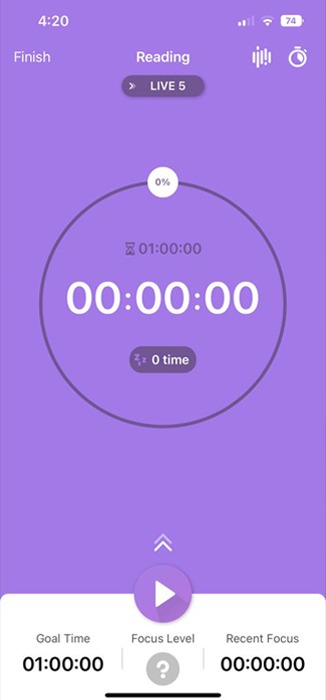 Pomodoro Timer App Flip Focus Timer Start Page