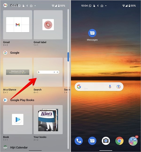 Scan Qr Code Screenshot Image Android Google Lens Add Search Widget
