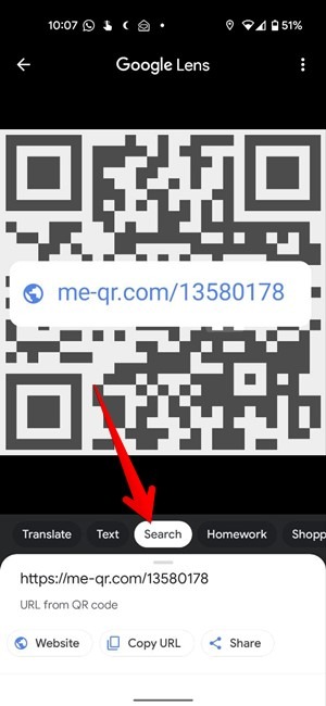 Scan Qr Code Screenshot Image Android Google Lens Search