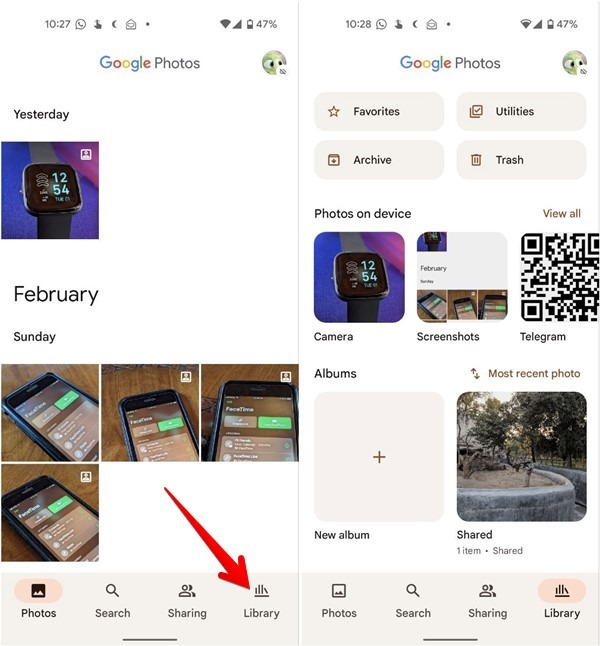 Scan Qr Code Screenshot Image Android Google Photos Albums