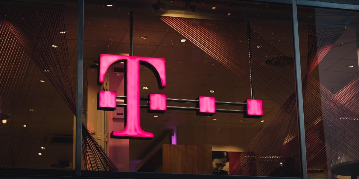 T-Mobile brick-and-mortar store view. 