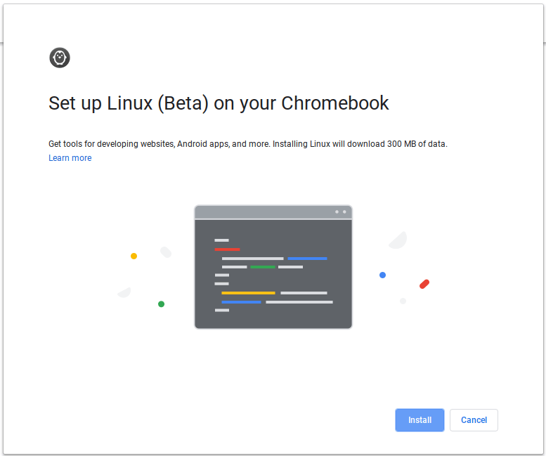 Chromeos Linux Beta Setup