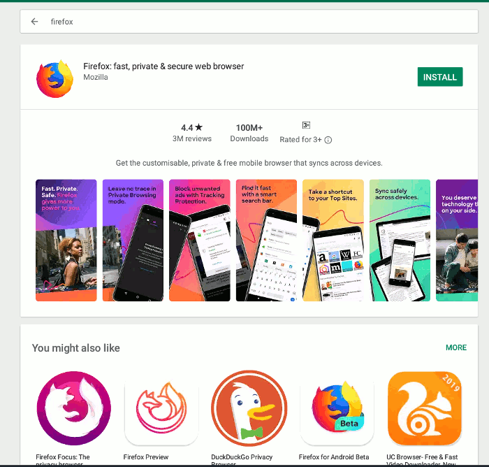 Install Firefox Chromebook Android App