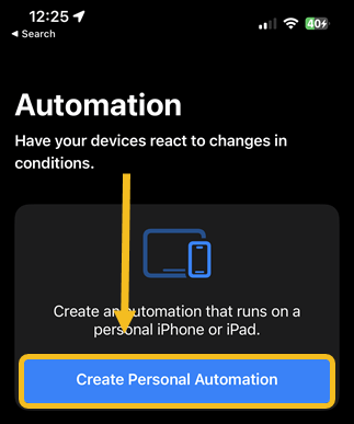 Shortcuts App Create A Personal Automation